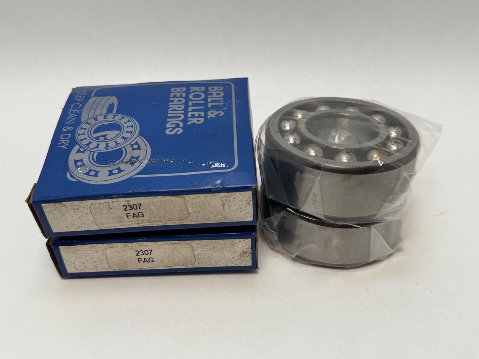 FAG 2307 Self Aligning Bearing 35x80x31 mm 2 Pcs
