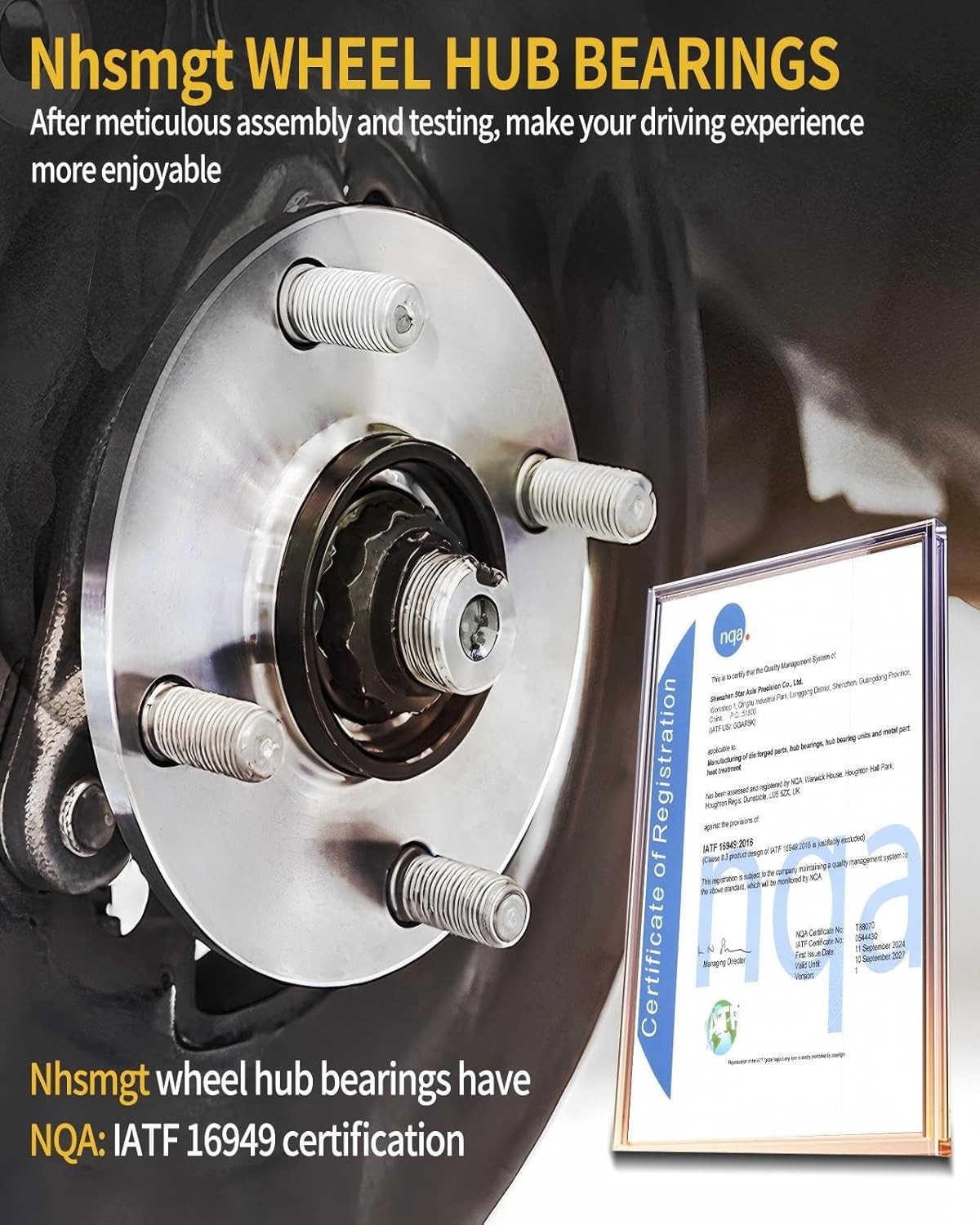 513308 2pcs Front Wheel Bearing Hub Assembly Compatible with Nissan Versa 200…