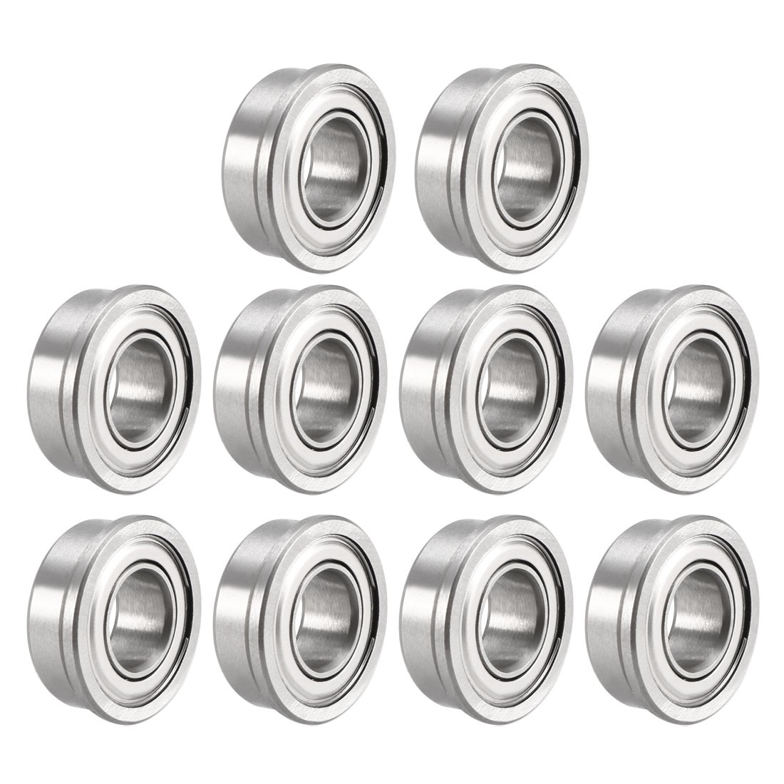 10pcs FR188ZZ Flange Deep Groove Ball Bearings Double Shielded Chrome Steel