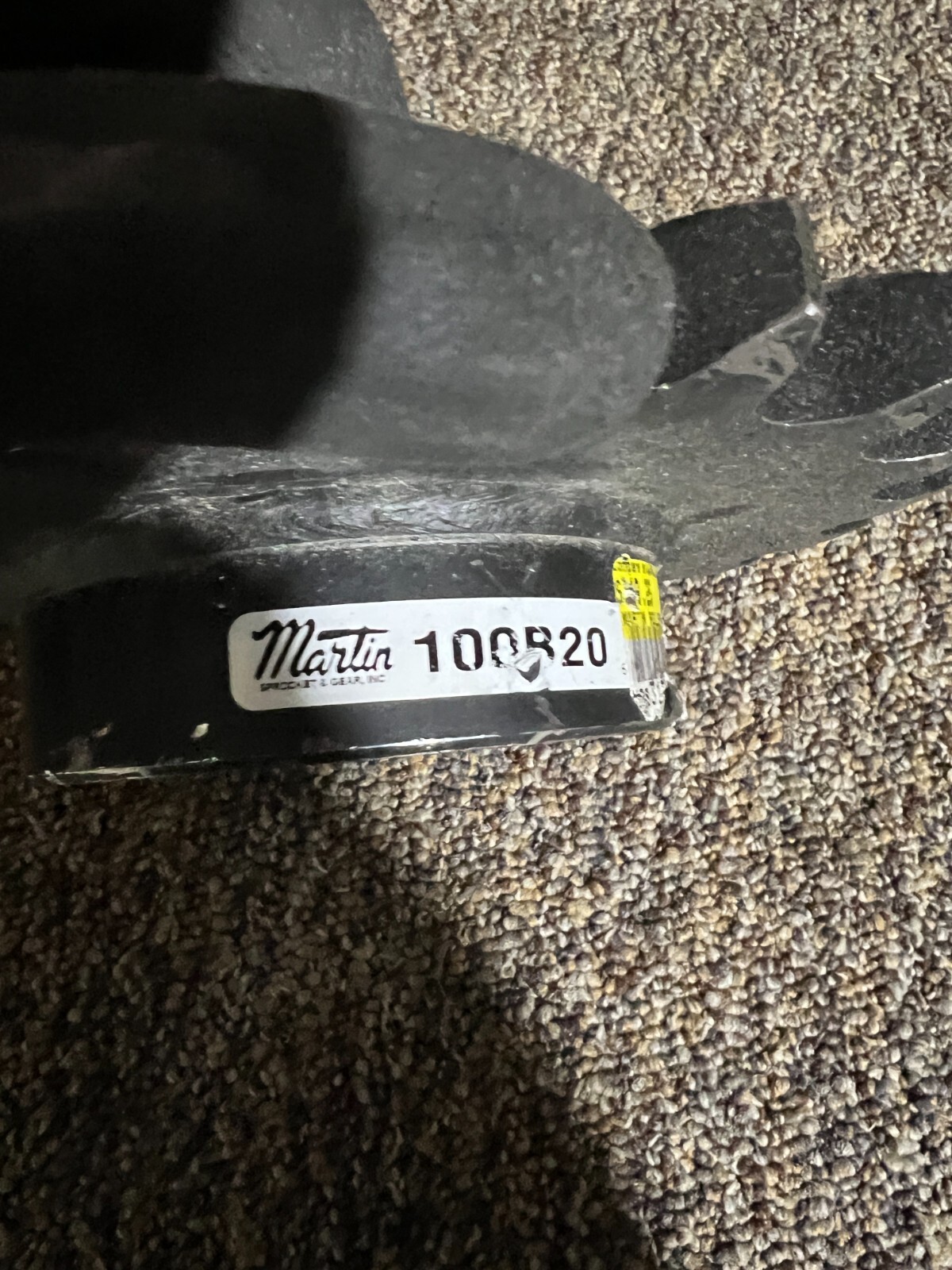 Martin 100B20 Sprocket Roller Black Welded 20 Teeth Steel Material