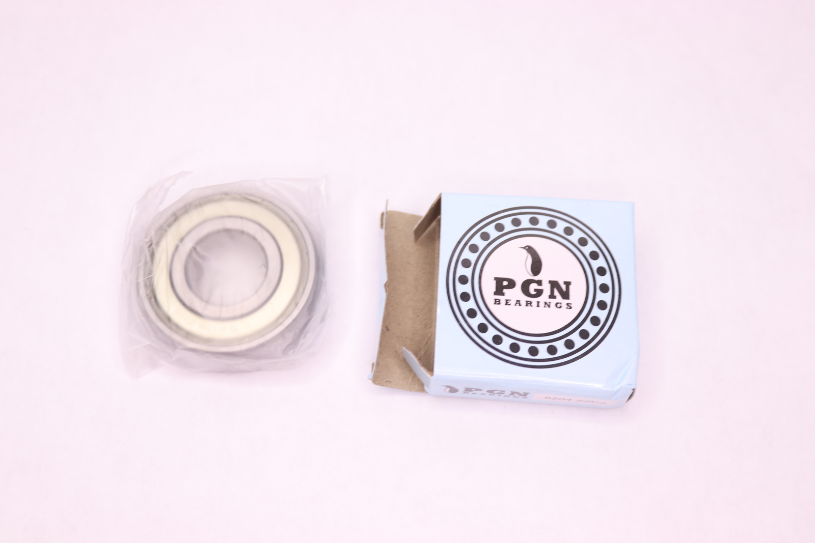 PGN Shielded Ball Bearing Metal 20mm x 47mm x 14mm 6204-ZZ