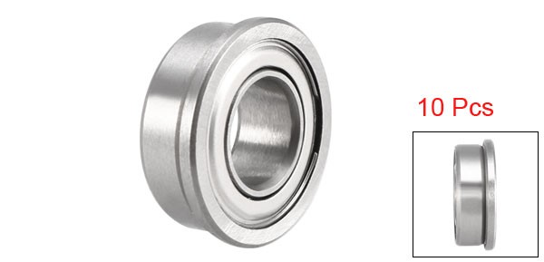 10pcs FR188ZZ Flange Deep Groove Ball Bearings Double Shielded Chrome Steel