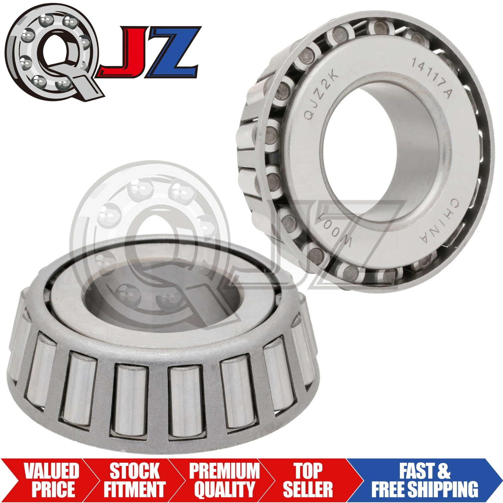 [2-Pack] 14117A Tapered Roller Inner Ring Cone 1.811″ (Bore) x 0.771″ (Width)