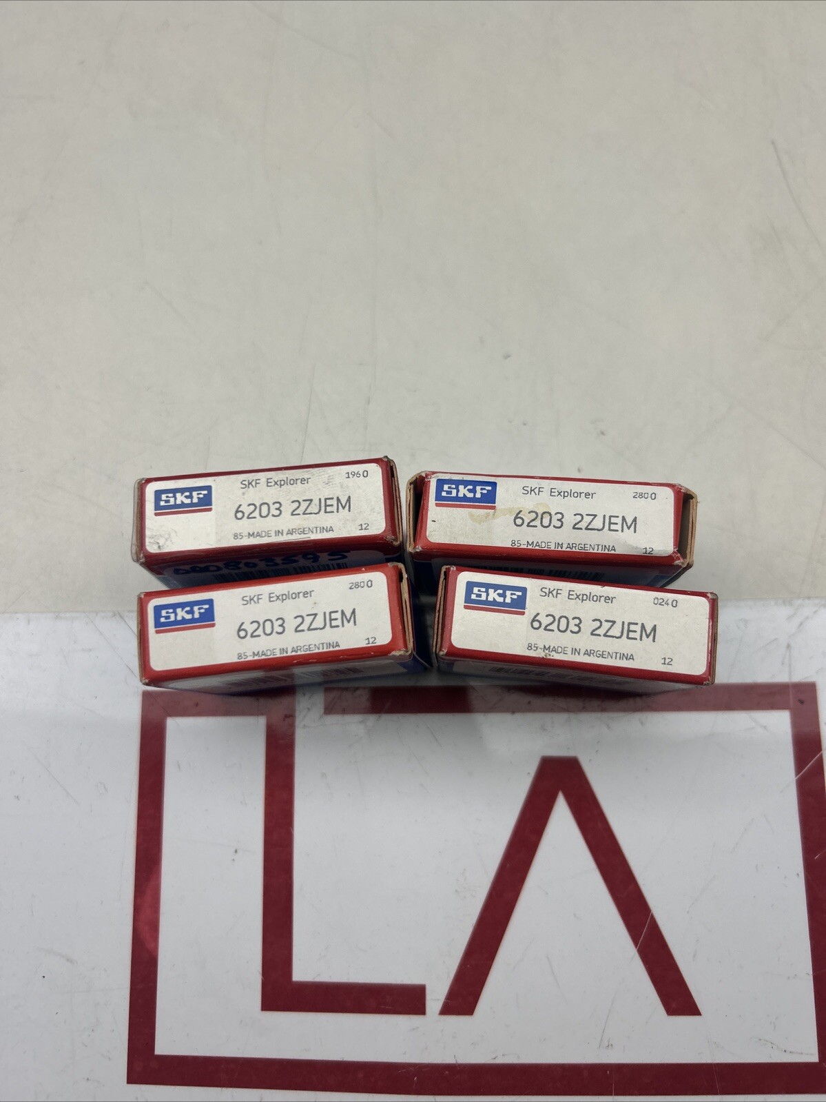 SKF 6203 2ZJEM Ball Bearing Deep Groove 17mm ID X 40mm OD X 12mm W (Pack of 4