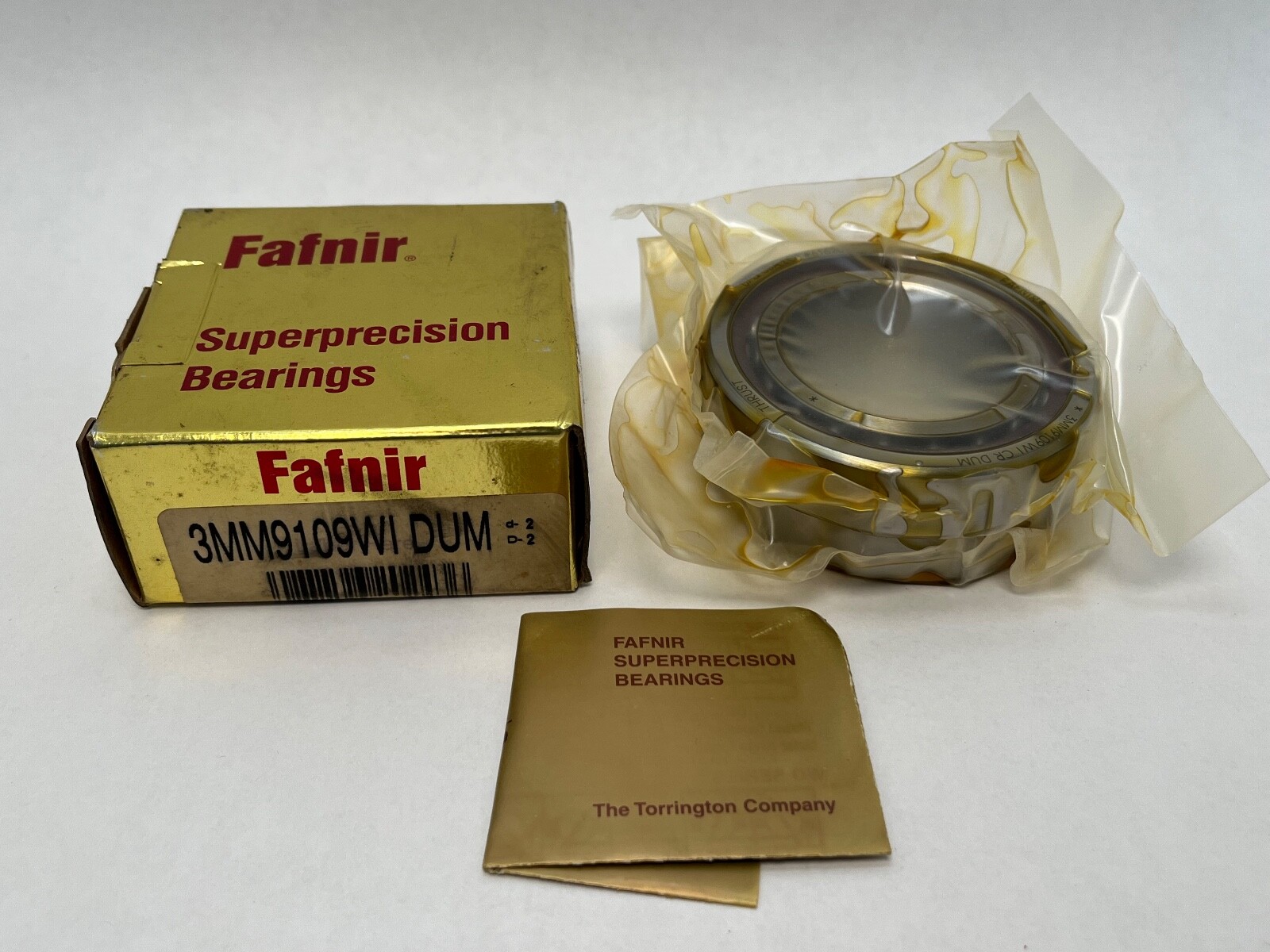 Fafnir 3MM9109WI-DUM Bearing 7009-A 3MM-9109-WI-CR-DUM Timken 45x75x16 mm 2 Pcs