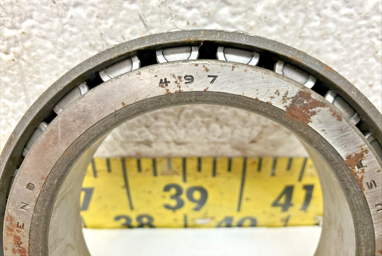 NOS Timken Tapered Roller Bearing 497 Bore: 3.37″ x OD 5.375″ x Width 1.172″ (1)