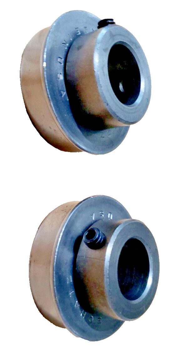 (QTY:2) SCHATZ AFS4856 Flanged Radial Ball Bearing: 3/8 in Bore Dia, 1-3/4”OD