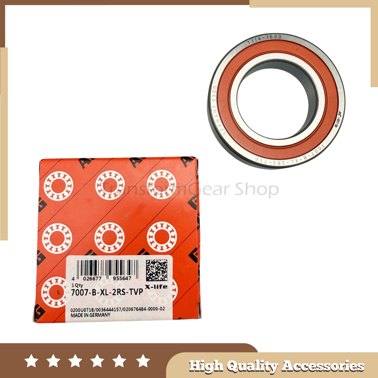 NEW 35x62x14 mm Angular Contact Ball Bearing Fits FAG 7007-B-XL-2RS-TVP US