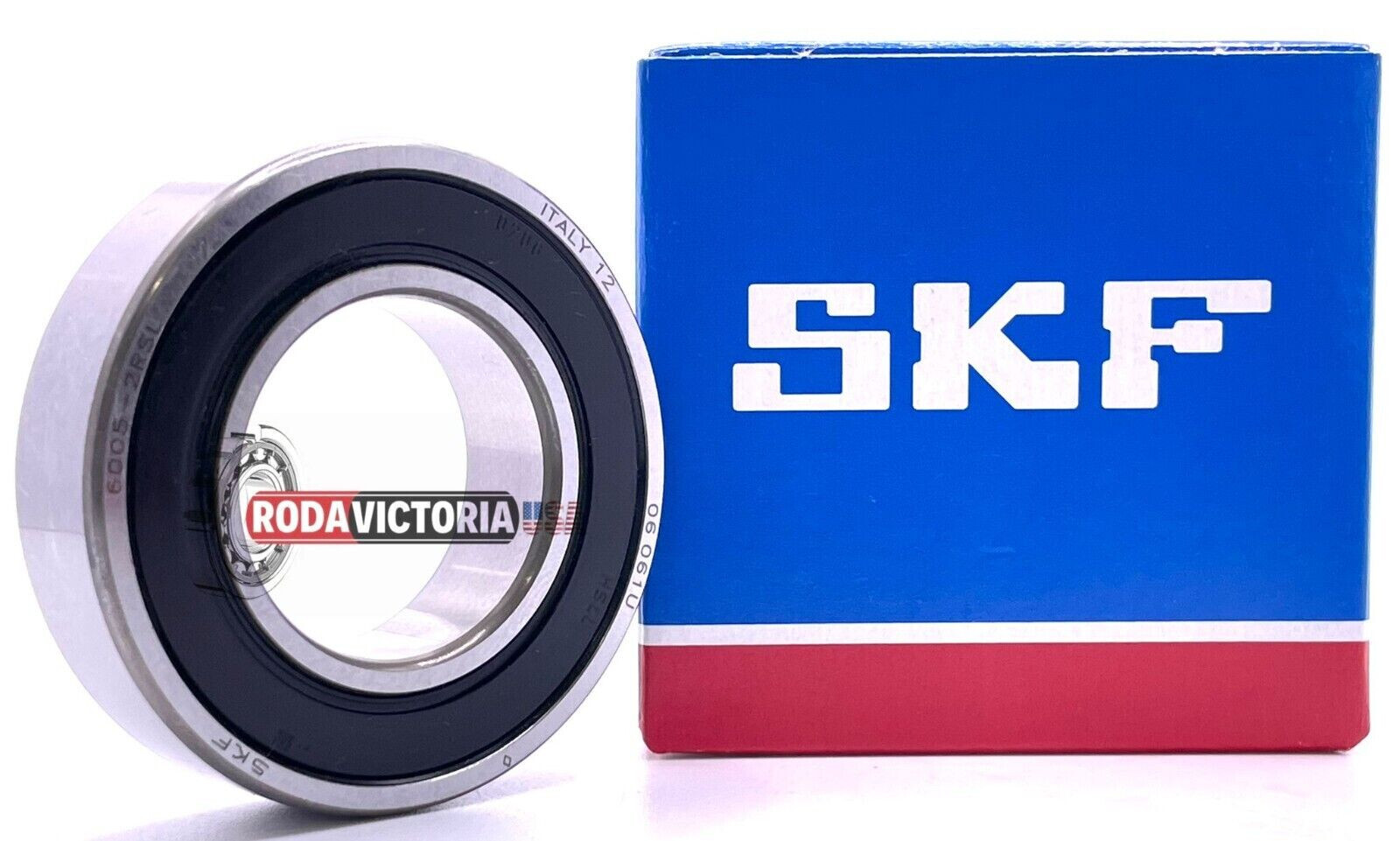 SKF 6005 2RSL DEEP GROOVE BALL BEARING, NON CONTACT SEAL 25x47x12 mm