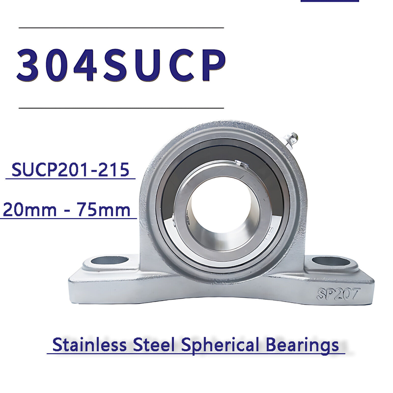 20-75mm Shaft SUCP201-15 Stainless Steel Pillow Blocks Bearing with Seat Bearing