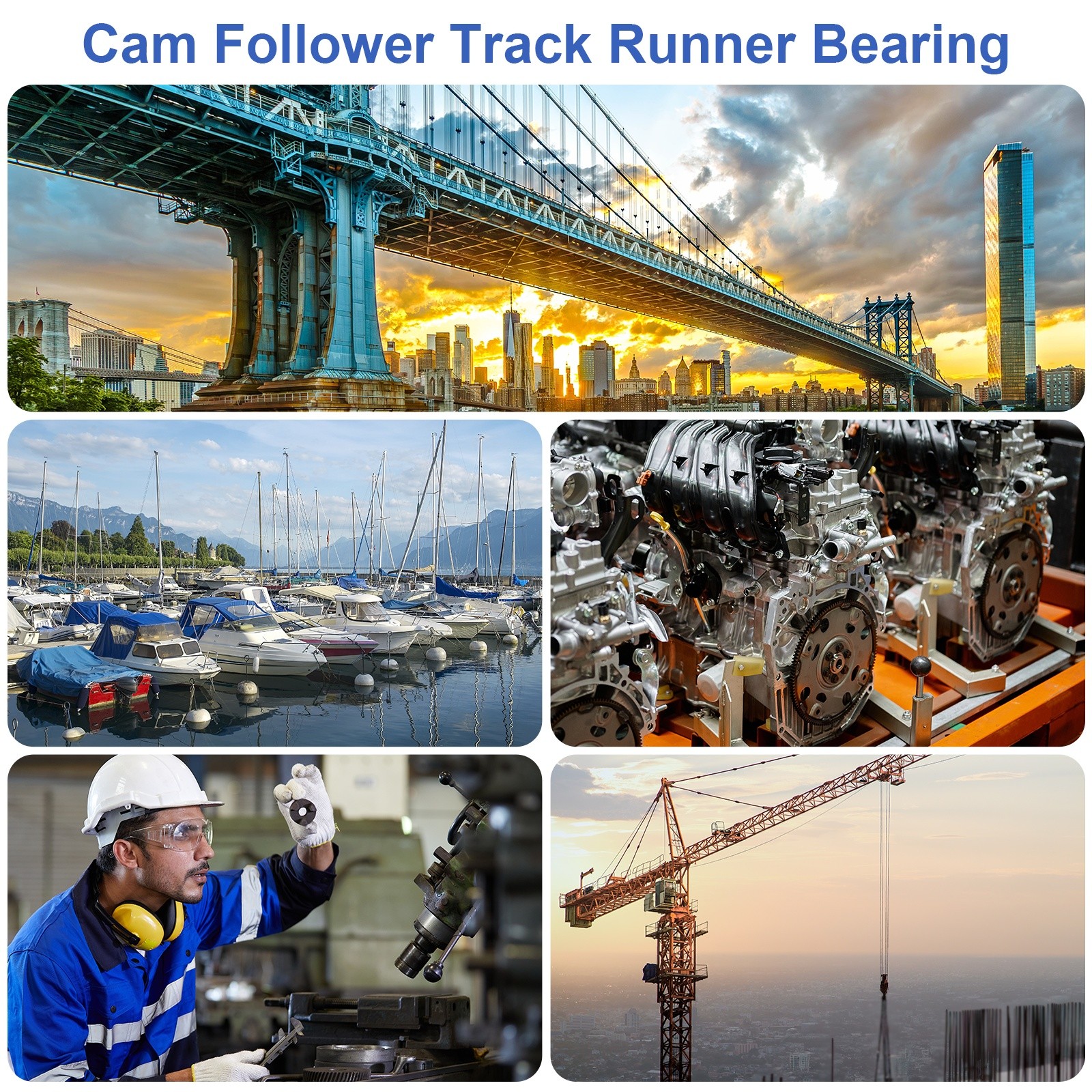 CF20/KRV52 PPA M20 Stud Needle Roller Stud Track Bearing (Hexagon Socket)