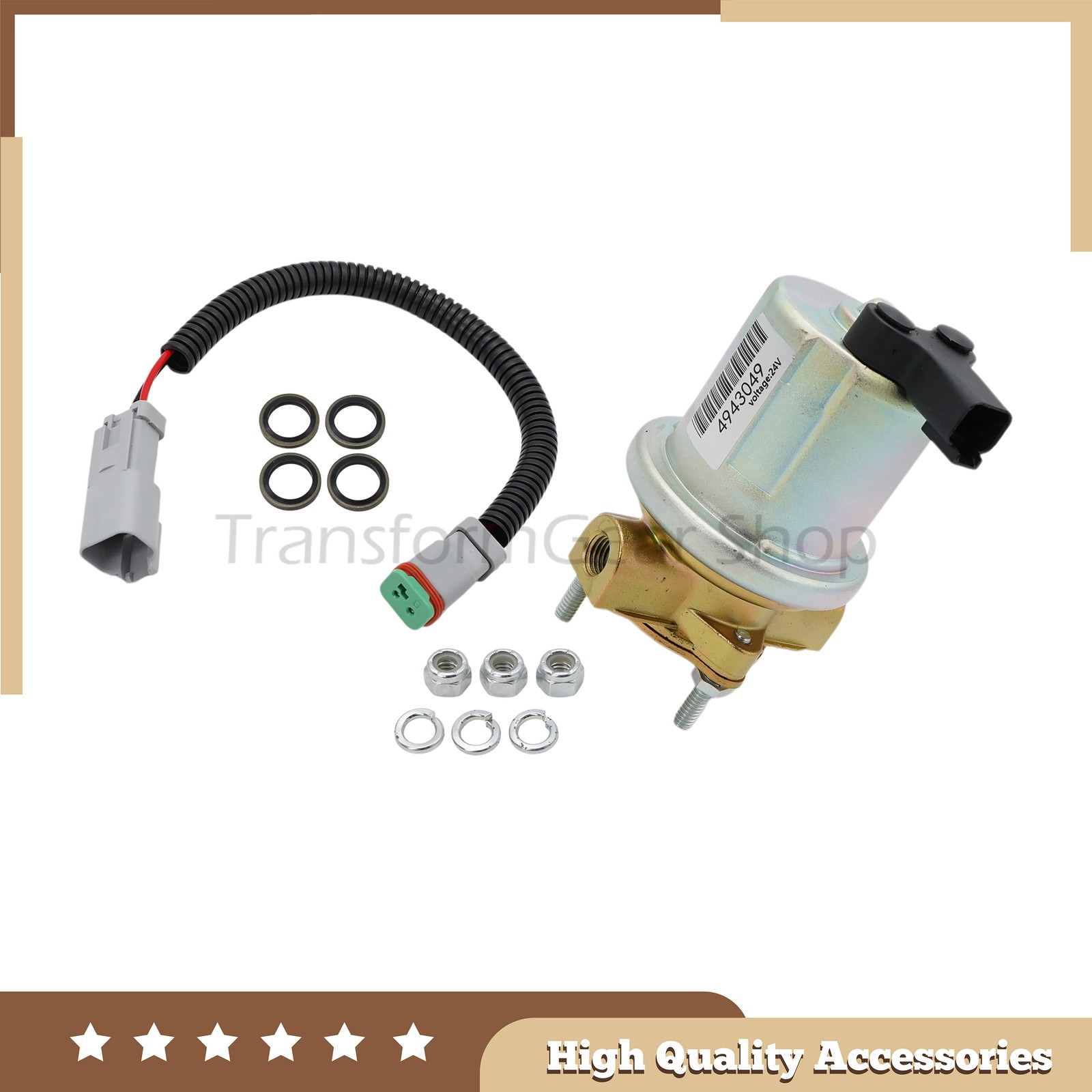 24V Fuel Transfer Pump Fuel lift Pump 4932708 4943049 5362274 4935731 For QSB5.9