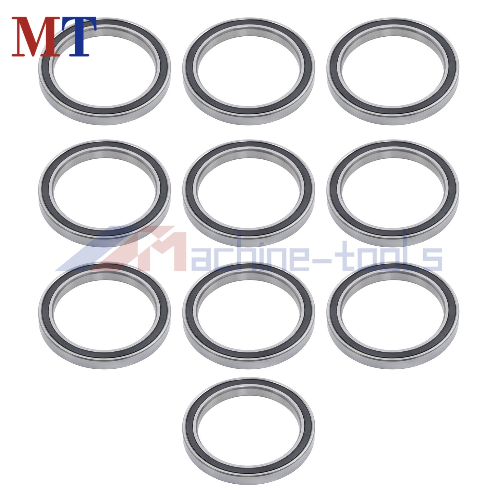 Pre-Lubricated 6810-2RS Bearings 10pcs 50x65x7mm Double Rubber Seals