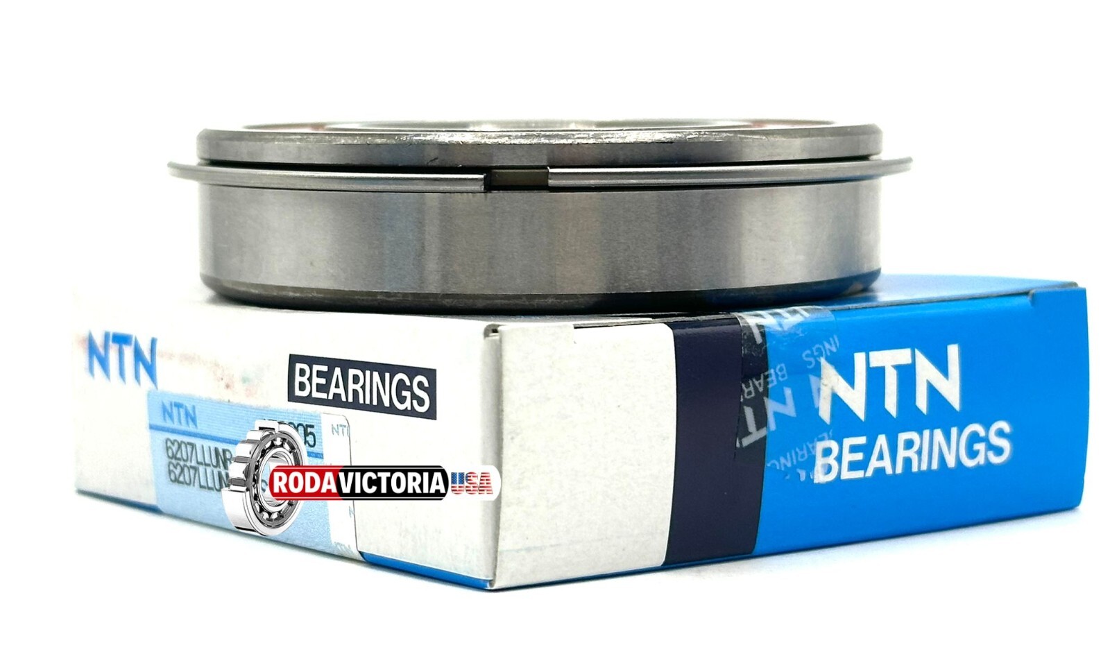 NTN JAPAN 6207 LLU NR BALL BEARING, RUBBER SEALED + SNAP RING 35x72x17 mm