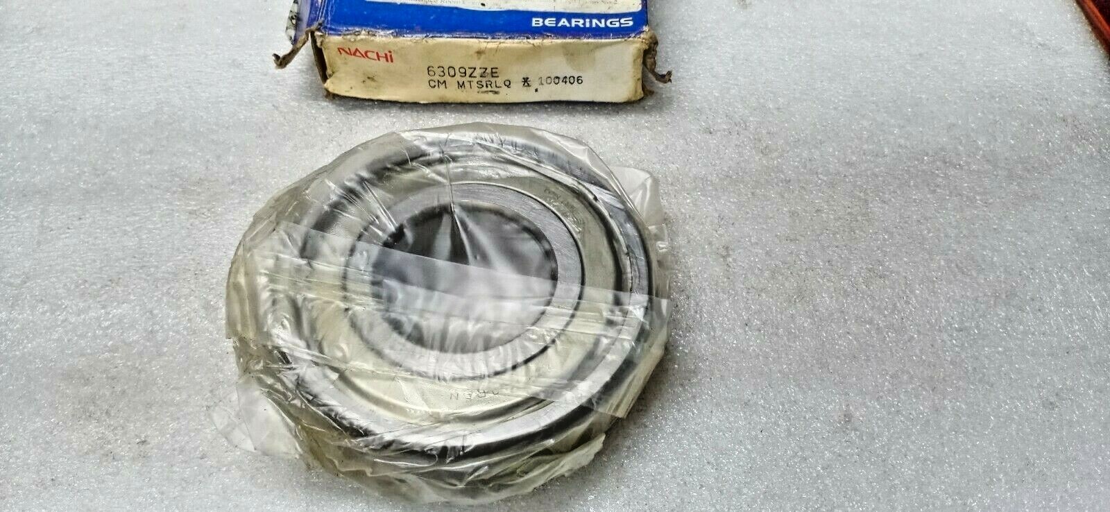 6309ZZE Tow Side Shielded NEW Nachi Japan 45x100x25 Ball Bearings 6309 ZZE