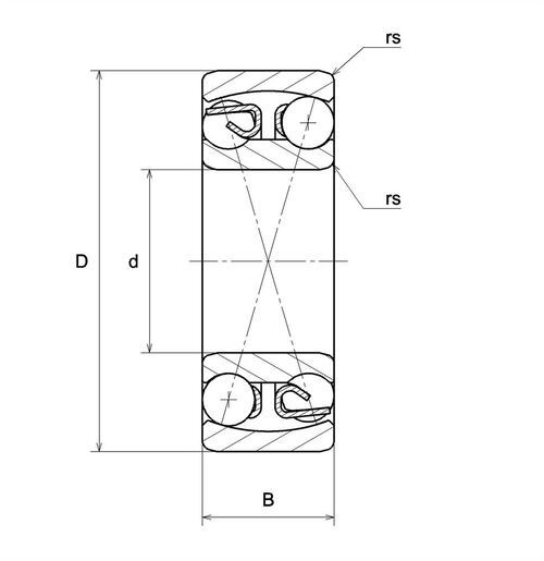 2314 Double Row Self-Aligning Ball Bearing 70x150x51 mm. by CX brand