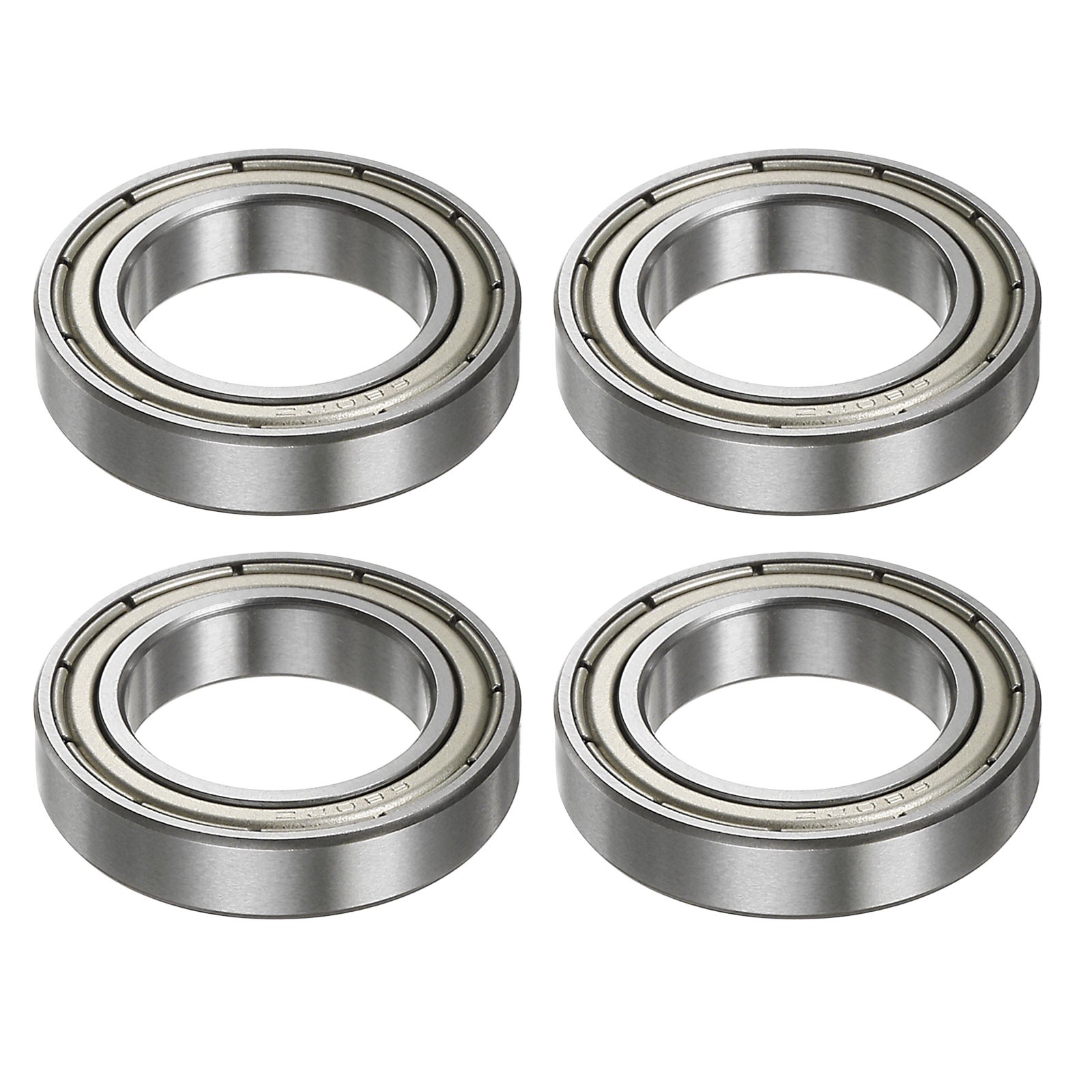 4pcs 6802ZZ Ball Bearings 15mmx24mmx5mm Chrome Steel Double Shielded