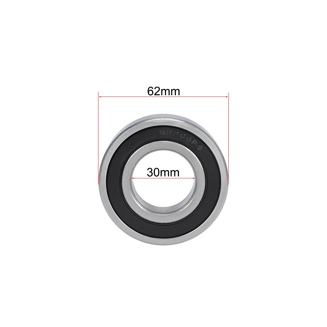 62206-2RS Deep Groove Ball Bearings 30mmx62mmx20mm Z2 ABEC1