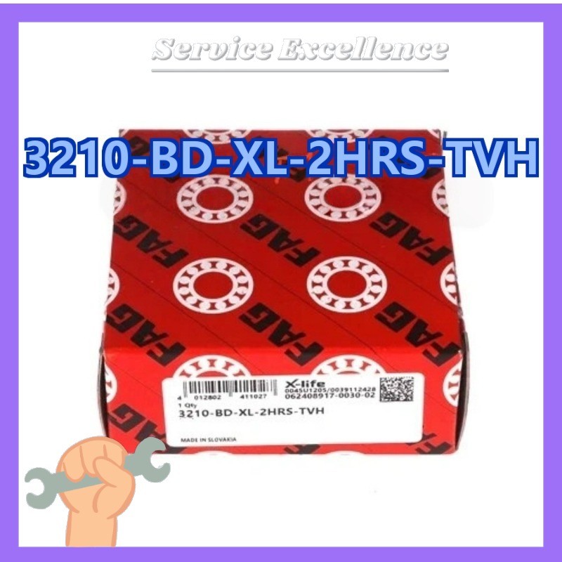 3210-BD-XL-2HRS-TVH 1X FAG Double Row Angular Contact Ball Bearing Fast Deliver