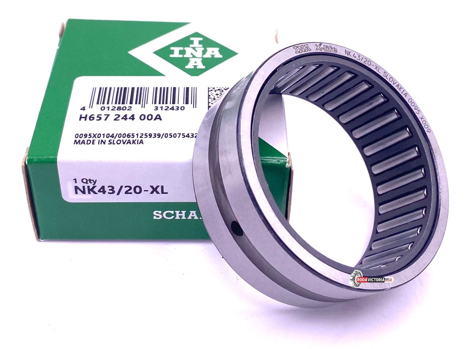 INA NK43/20 Machined Needle Roller Bearing 43x53x20 mm