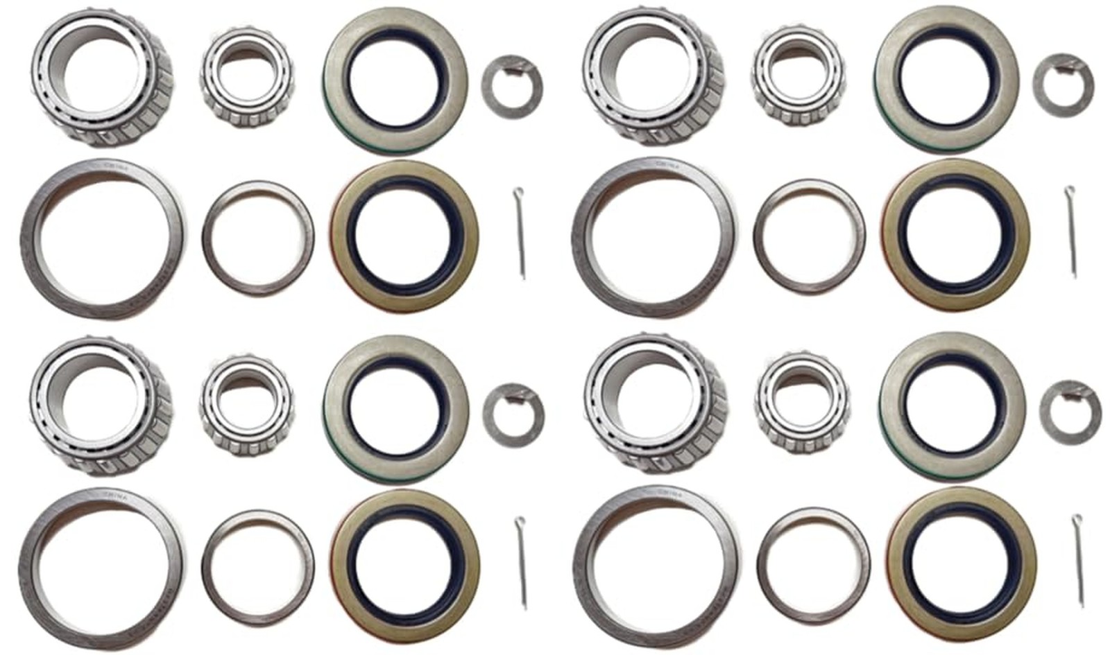(Set of 4) WESTERNPRIME Trailer Hub Wheel Bearing Kit 25580 15123 with Grease…