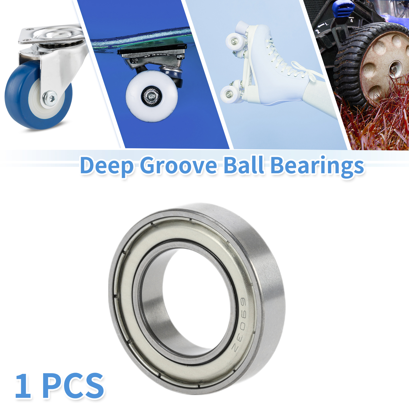 6903ZZ Deep Groove Ball Bearings 17x30x7mm 1 Pc Scooter Skateboard Wheel