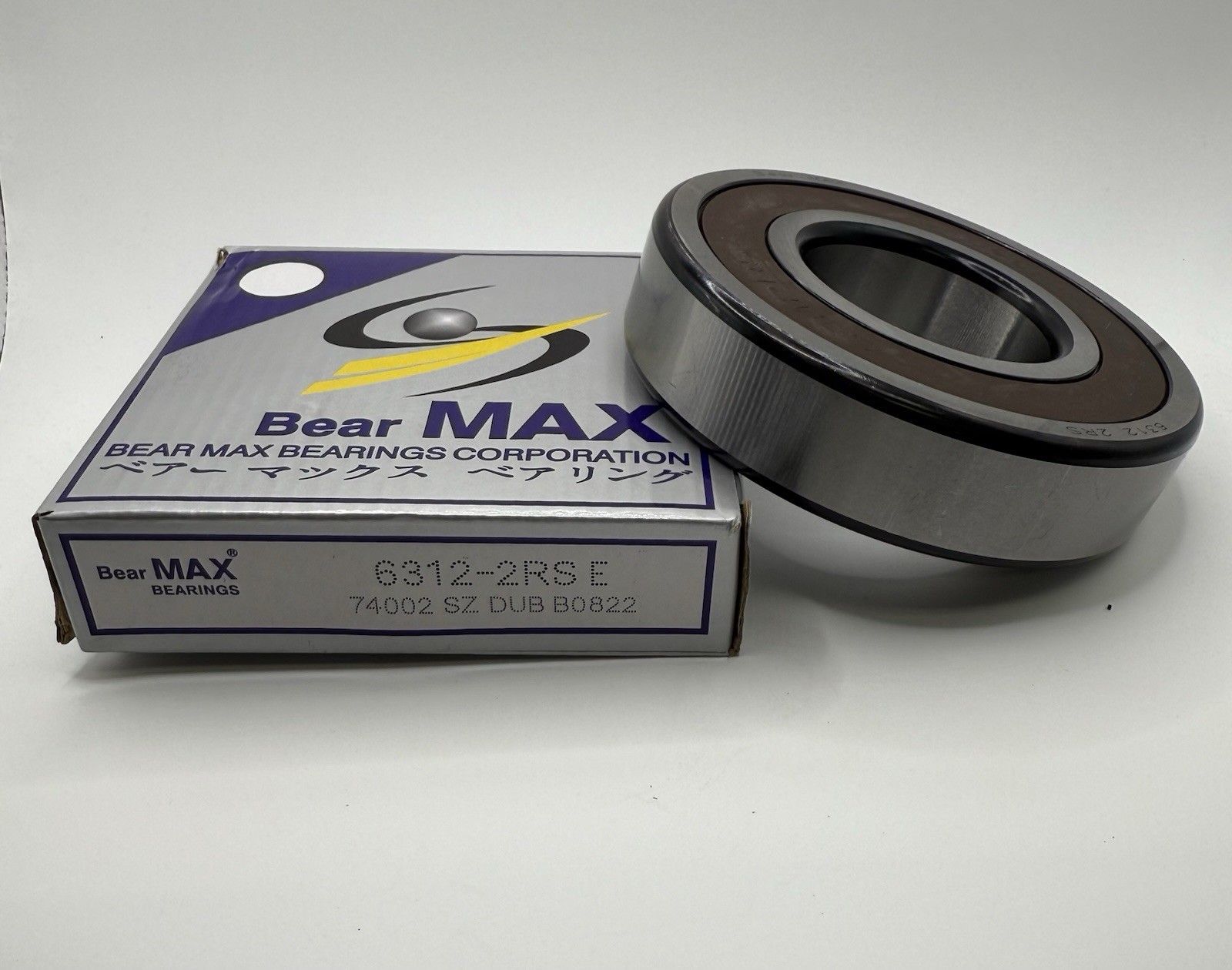 1 pc BearMAX 6312-2RS 60x130x31mm Rubber Seal Deep Groove Ball Bearings 63122RS