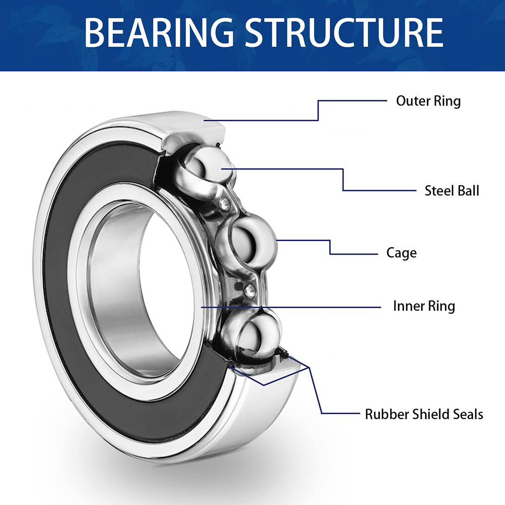 6000 – 6320 Ball Bearing Rubber Or Metal Seals (2RS/2ZZ) – Select Your Size –