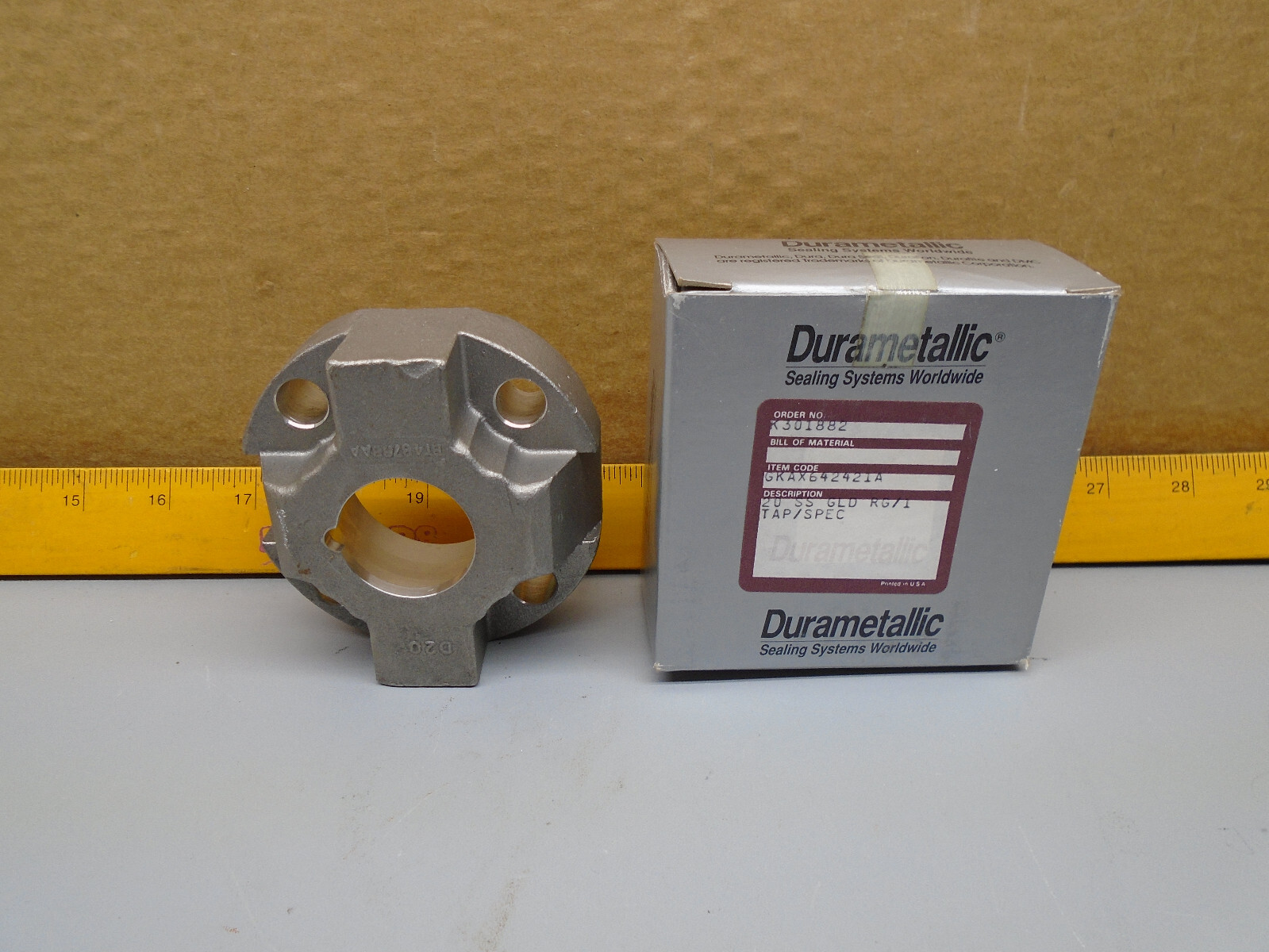New old Stock GKAX642421A Durametallic 20 SSGLD RG/1 TAP/SPEC W396