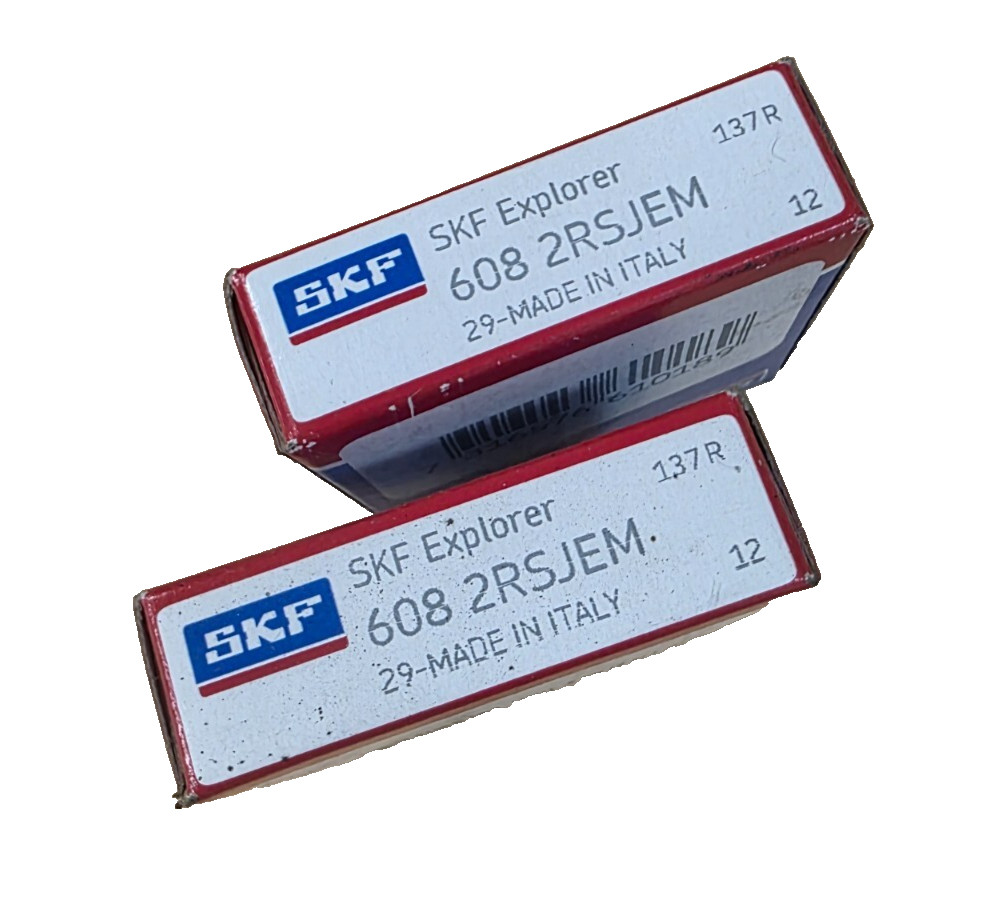SKF 608 2RSJEM Bearing (Lot of 2)