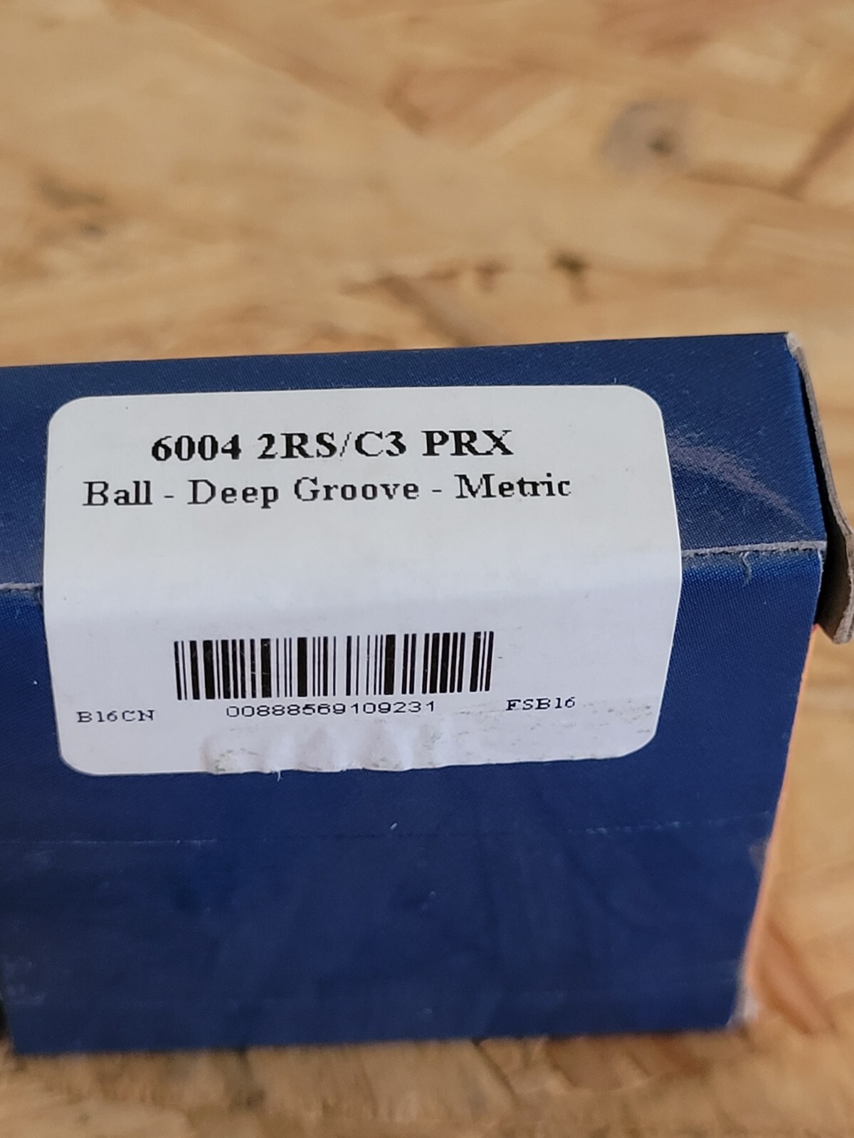 Precision Bearings New Old Stock Ball Deep Groove 6004 2RS/ C3 PRX