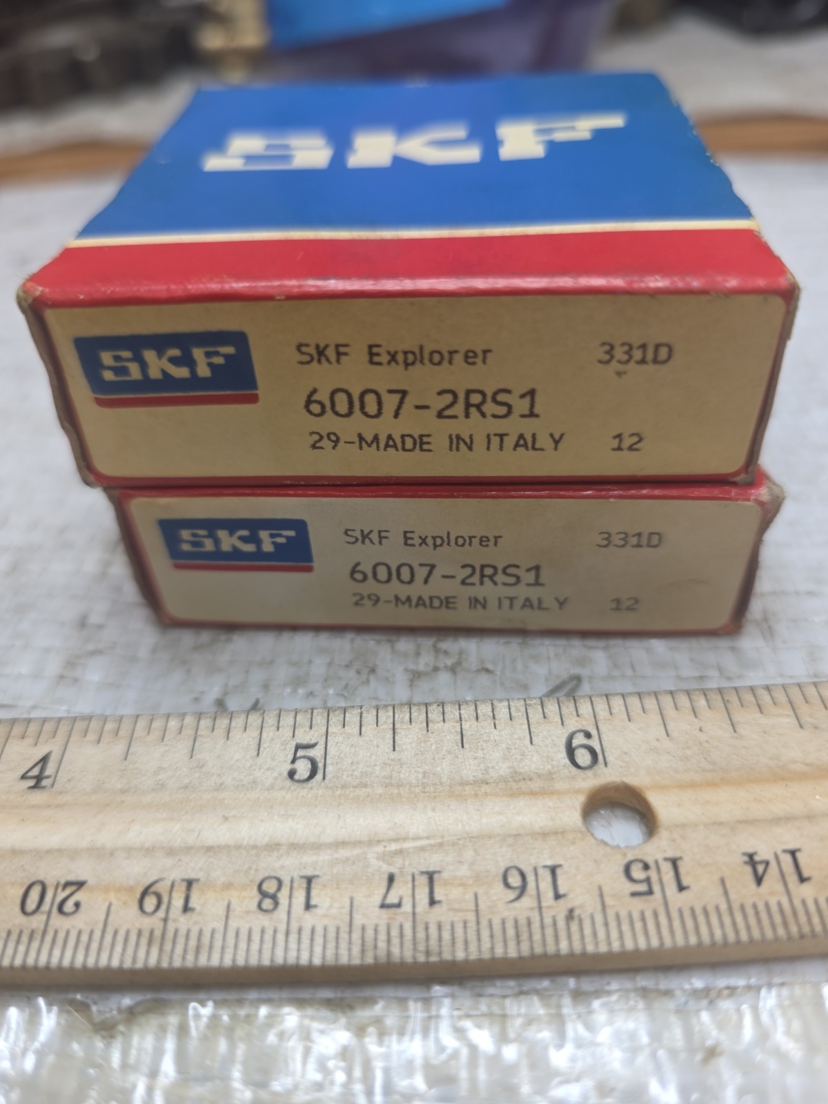 NEW QTY OF 2 SKF 6007-2RS1/C3 Bearing 35x62x14 Sealed C3 NEW