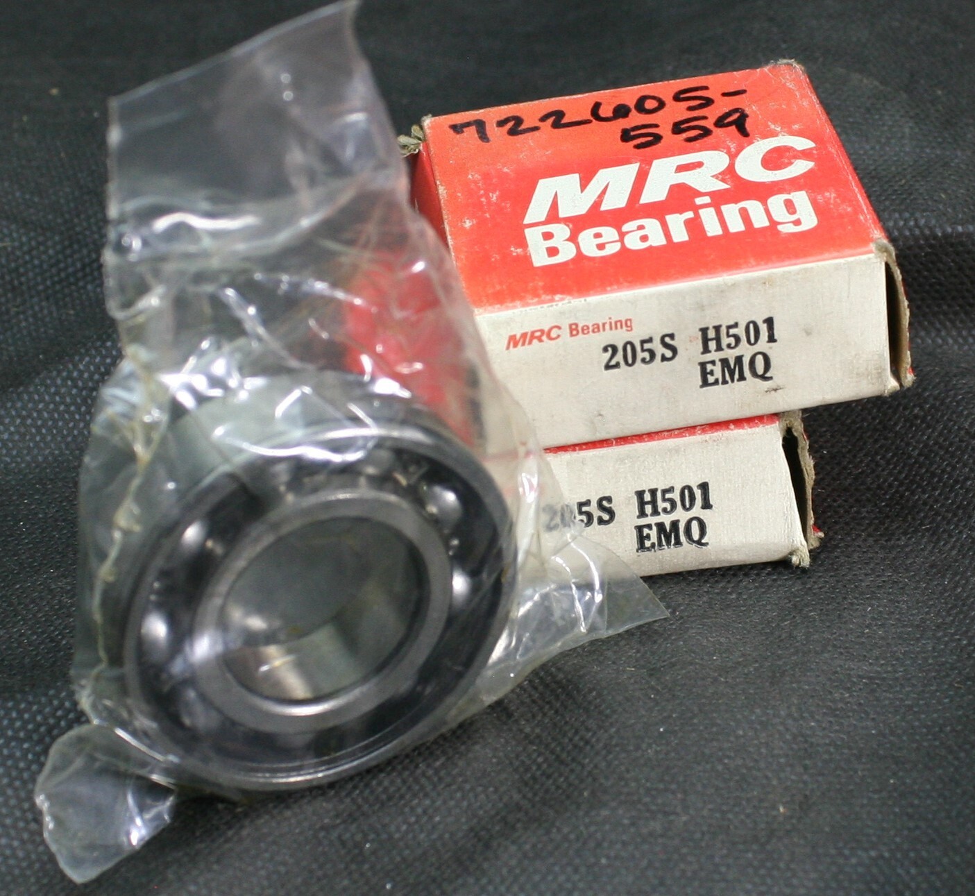 One (1) MRC 205S H501 EMQ Deep Groove Bearing 25MM Bore Spain GOSS NEW