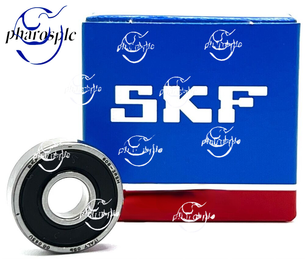 SKF 608-2RSH DEEP GROOVE BALL BEARING, RUBBER SEALED 8x22x7 mm 608-2RS 608DDU