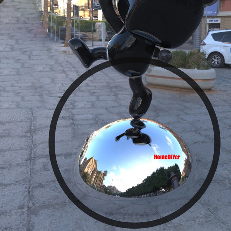 Stainless Steel Half Hollow Ball Sphere Hemisphere Mirror Gazing Ball 12.7-300mm
