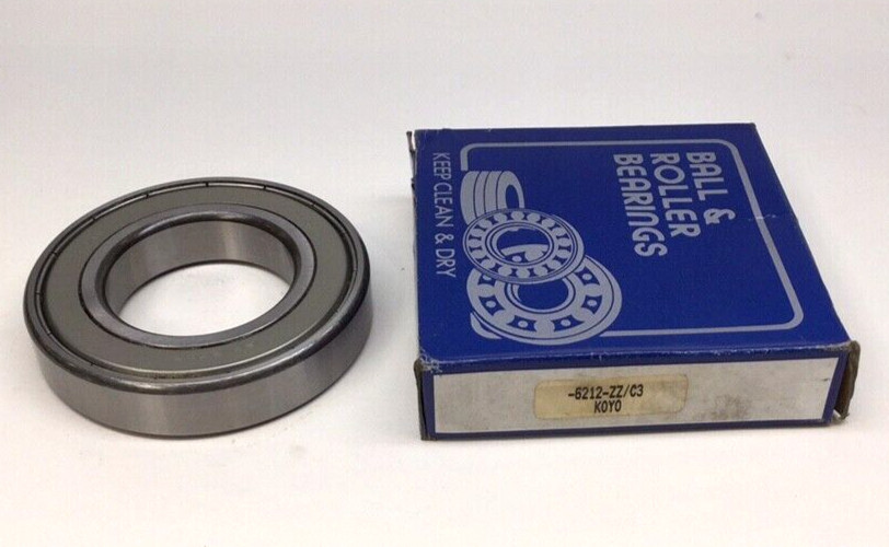 Koyo 6212-ZZ/C3 Ball Bearing Deep Groove 60mm ID x 110mm OD X 22mm W 6212-ZZ-C3