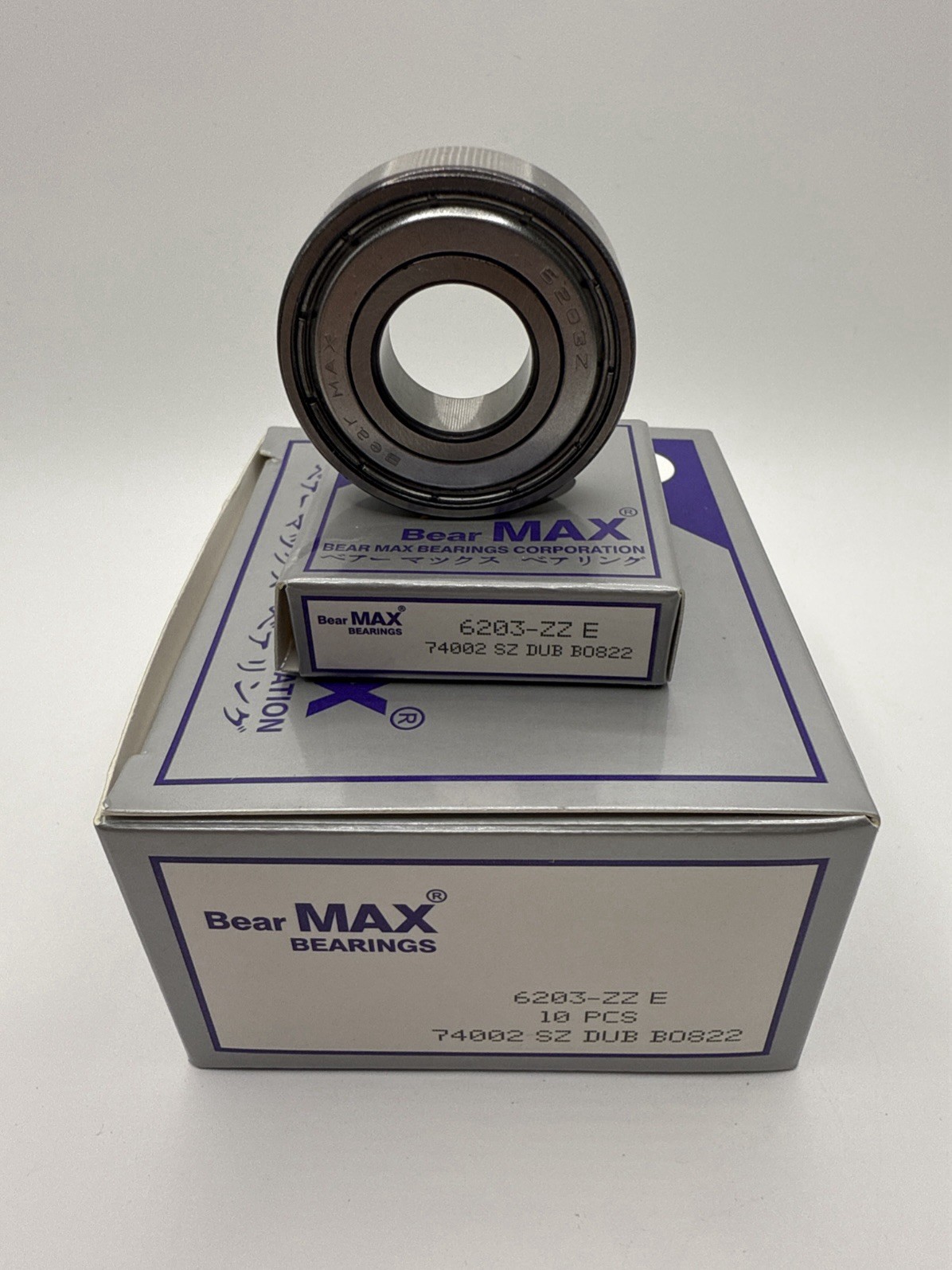 30 pcs BearMAX 6203-ZZ E 17x40x12mm Metal Seal Deep Groove Ball Bearings 6203ZZ