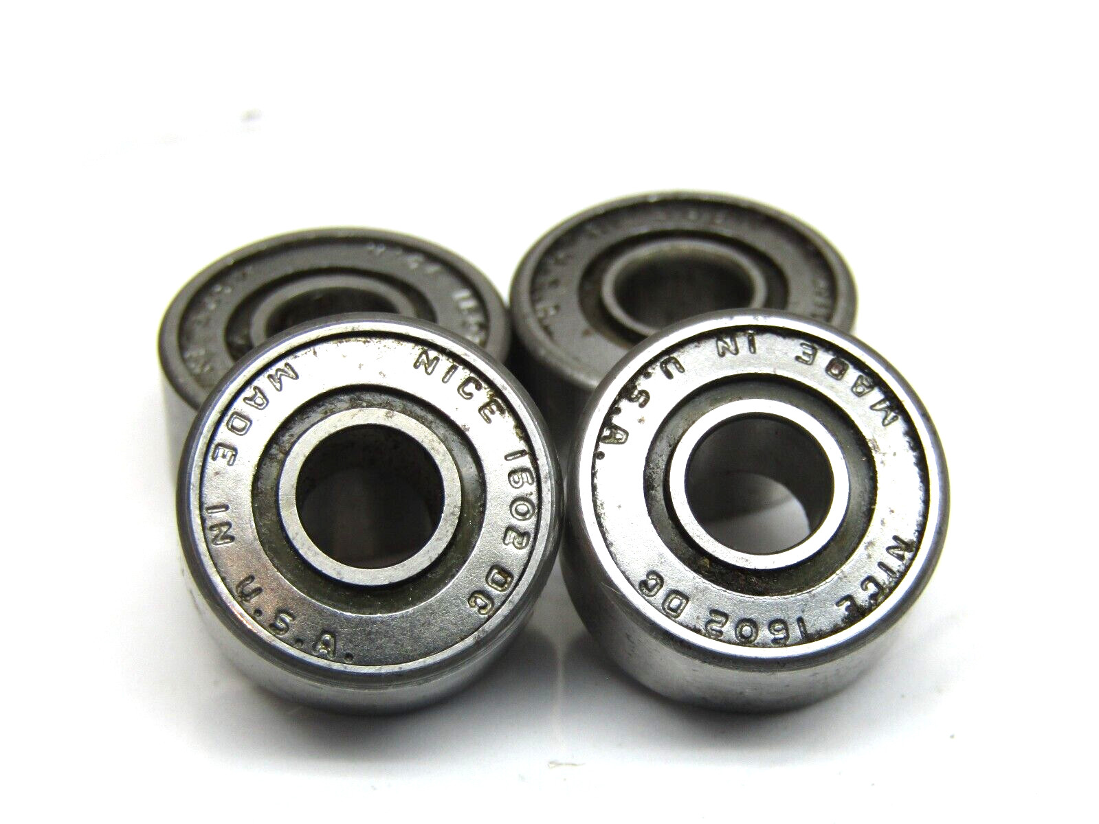 (Lot of 4) Nice 1602 DC 1/4″ X 11/16″ X 1/4″ Shielded Bearing