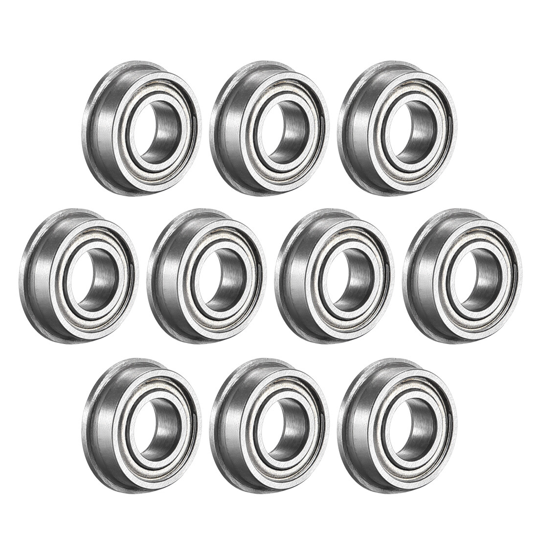 10pcs FR166ZZ Flanged Ball Bearing Double Metal Shielded Chrome Steel Bearings