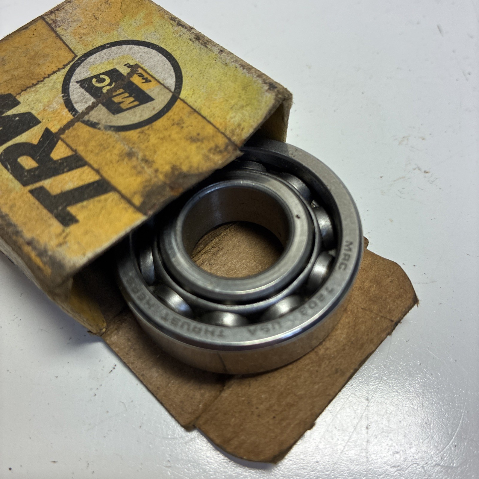 Vintage MRC TRW 7203 ABEC1 Angular Contact Ball Bearing NOS USA Interchange SKF