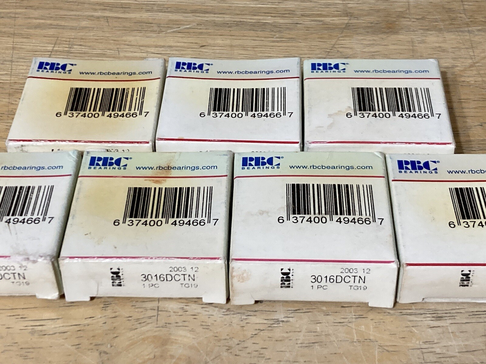 RBC 3016DCTN Bearing Lot of 7