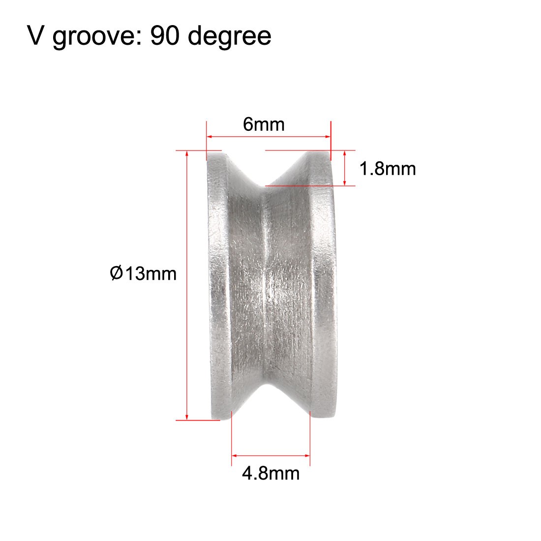 10pcs V624ZZ Deep Groove Guide Pulley Rail Ball Bearing 4x13x6mm Double Shielded