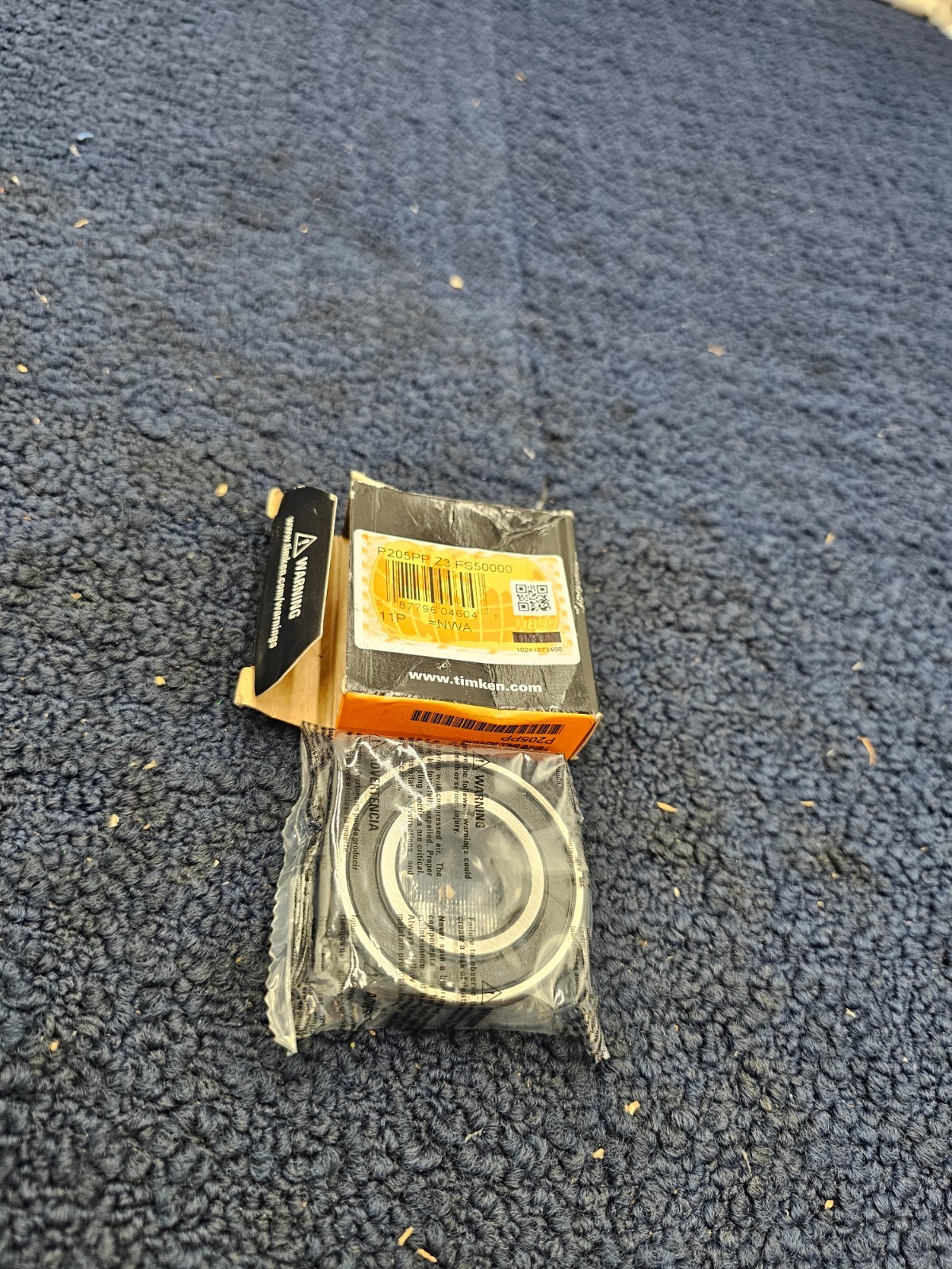 (QTY 3) Timken Fafnir P205PP 25mm X 52mm X 15mm Sealed Bearing