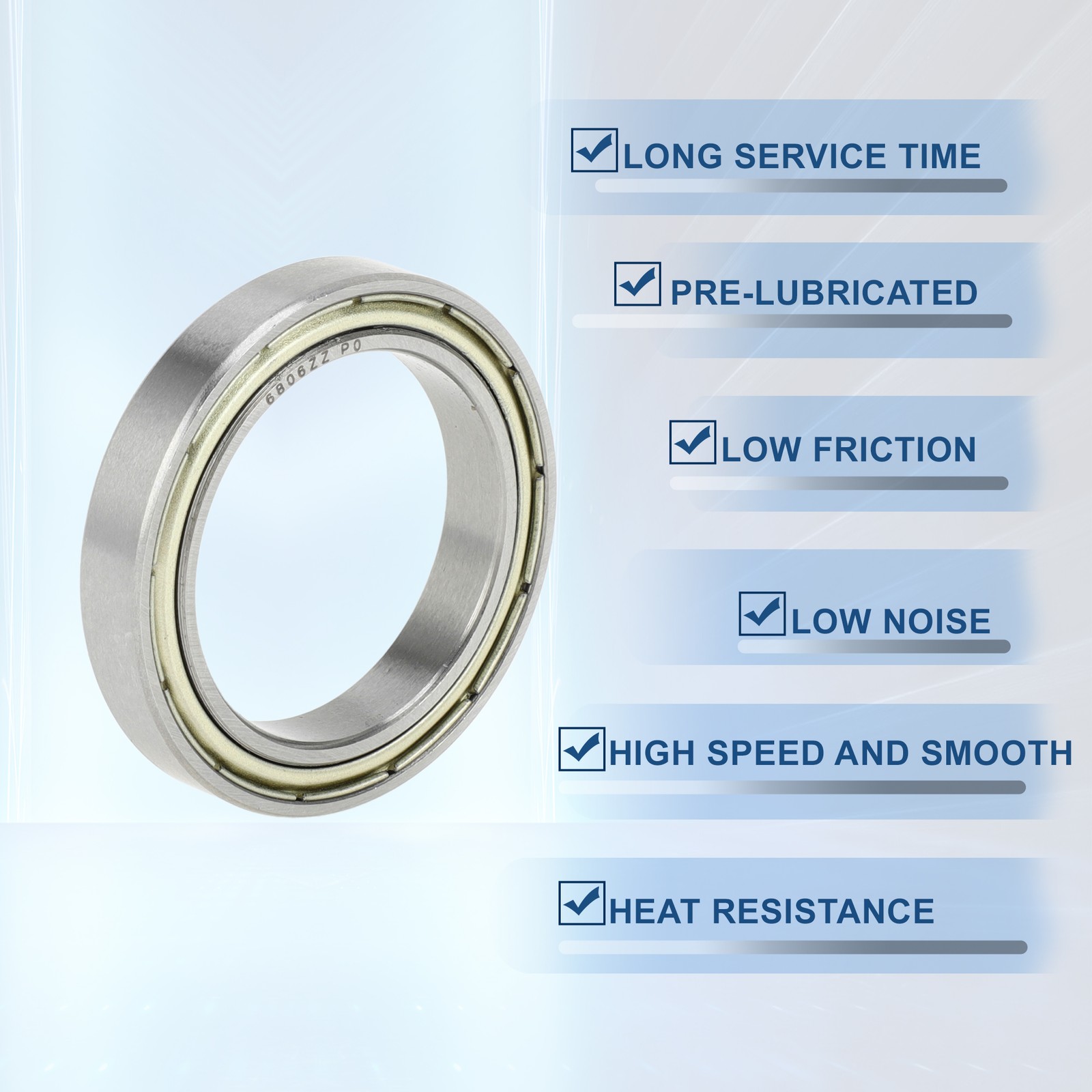 6806ZZ Deep Groove Ball Bearings P0 30x42x7mm 1 Pc Scooter Skateboard Wheel