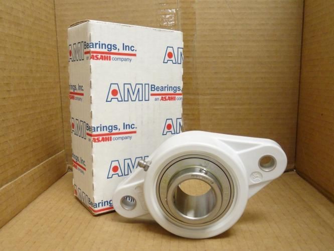 182916 New In Box; AMI MUCNFL206-19W Flange Bearing; 1-3/16″ID; 2-Bolt