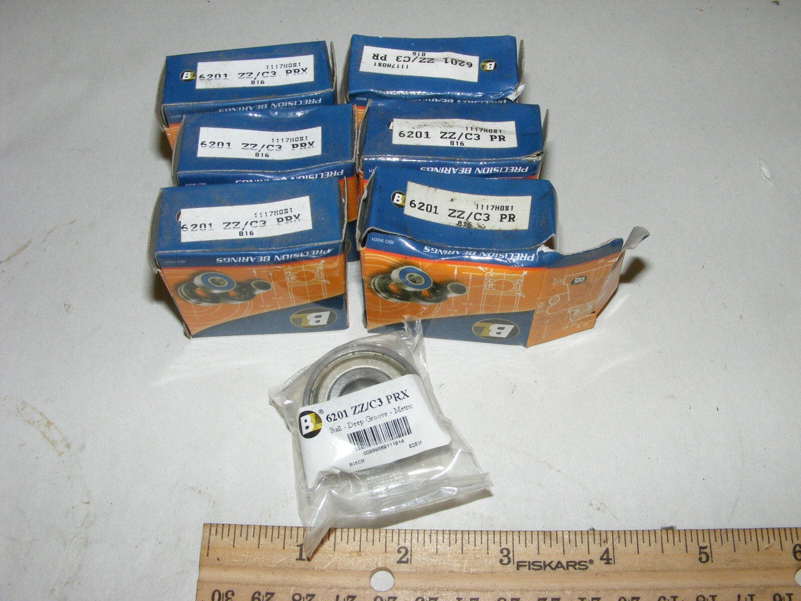 (6) Radial Ball Bearing 6201 ZZ C3 PRX (zz1)