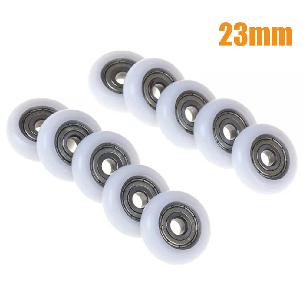 10 Pack U608ZZ Nylon Pulley U-Groove Ball Bearing 23mm Roller Wheel