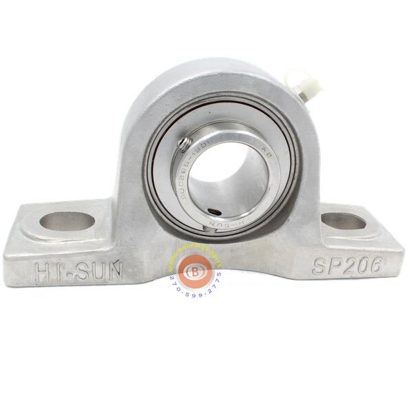 SSUCP206-19 1-3/16" Stainless Steel Pillow Block Bearing – Hi-Sun