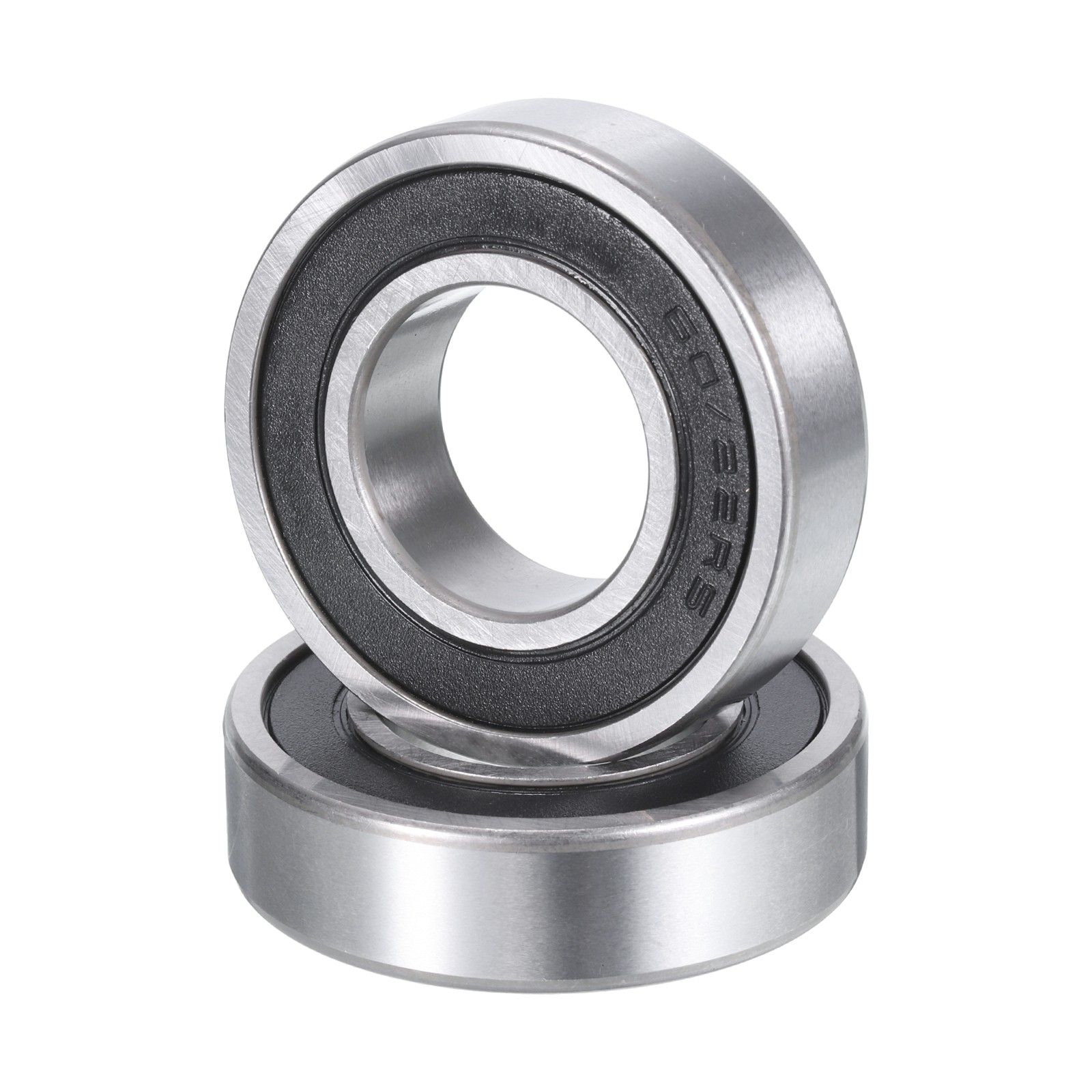 Deep Groove Ball Bearings 60/22-2RS,22x44x12mm Rubber Seal Bearings 2PCS