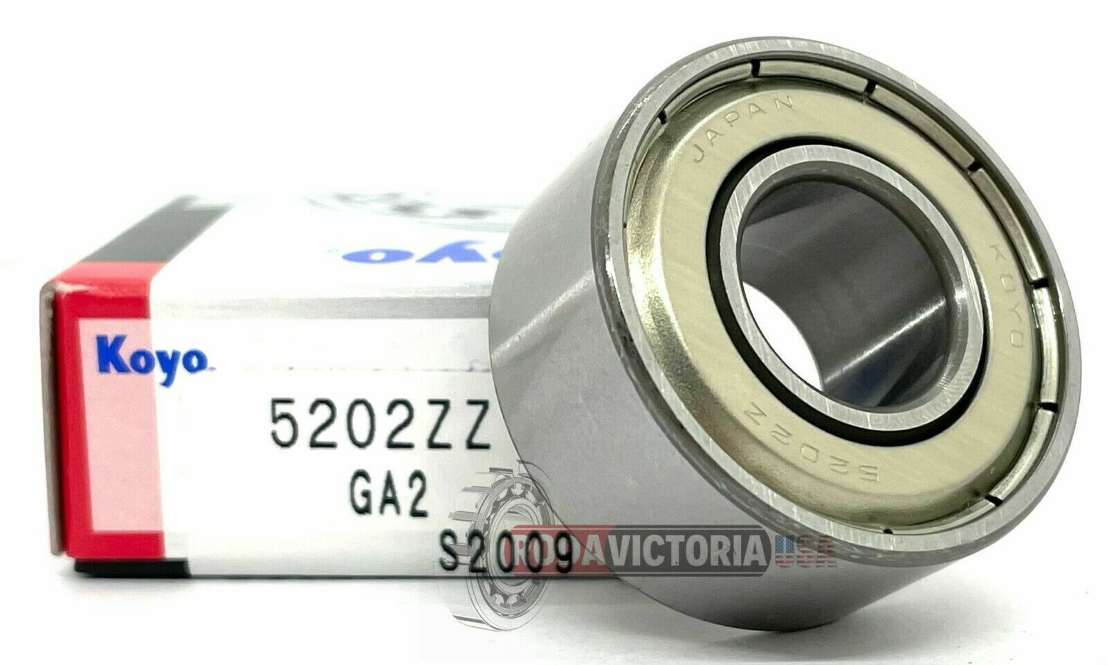 KOYO 5202 ZZ double row rubber sealed ball bearing 15x 35x 15.9 mm 3202 ZZ JAPAN